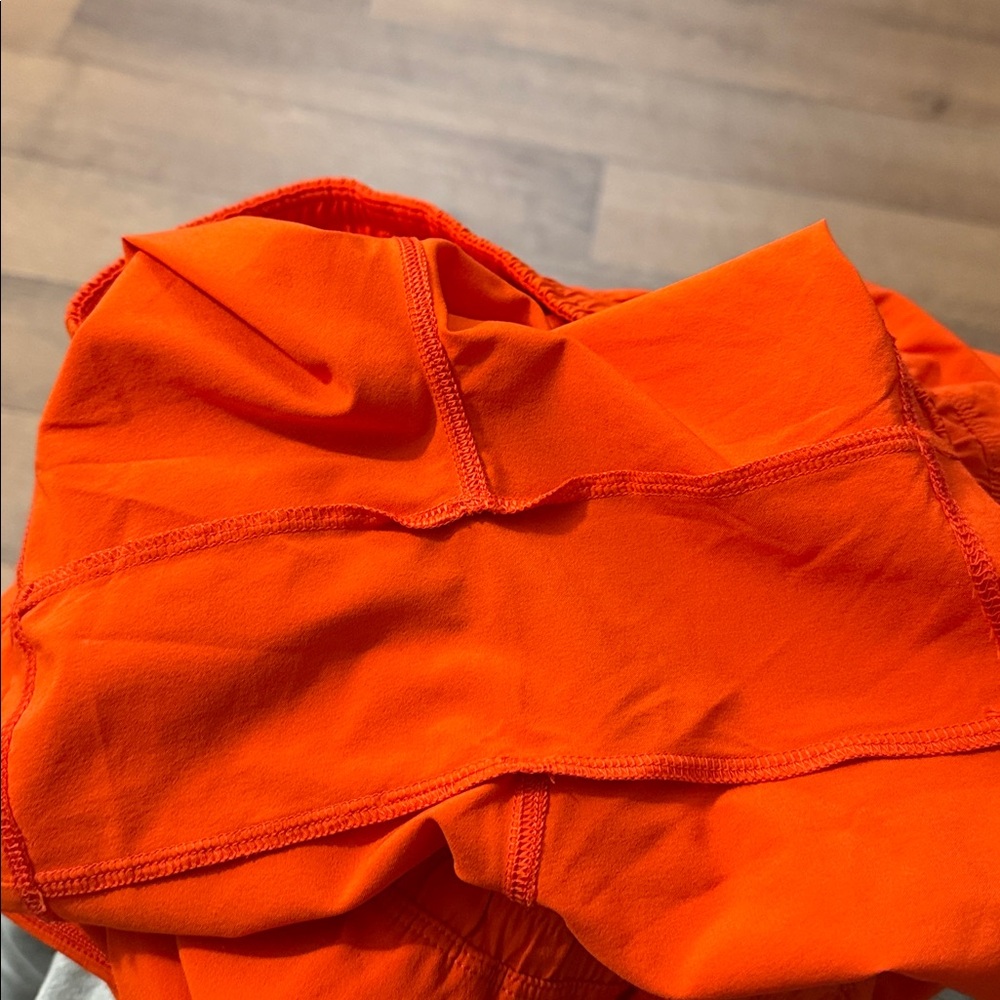 Lululemon Men’s Size Small Bright Orange Training Shorts Running Fitness Workout - Picture 8 of 11